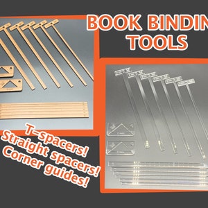 Set boekbindgereedschappen voor het maken van omslagen (METRIC) | Boekomslagen | Plakboek | Boekband | Hoekgeleiding | Afdekking afstandhouders | Boekenmakers