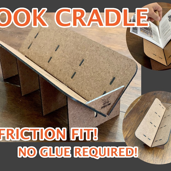 Book Cradle | Laser Cut | Book Binding | Signature Hole Punch | Journal Binding | Personal Book | Bookbinding Cradel | Bookbinding Tools