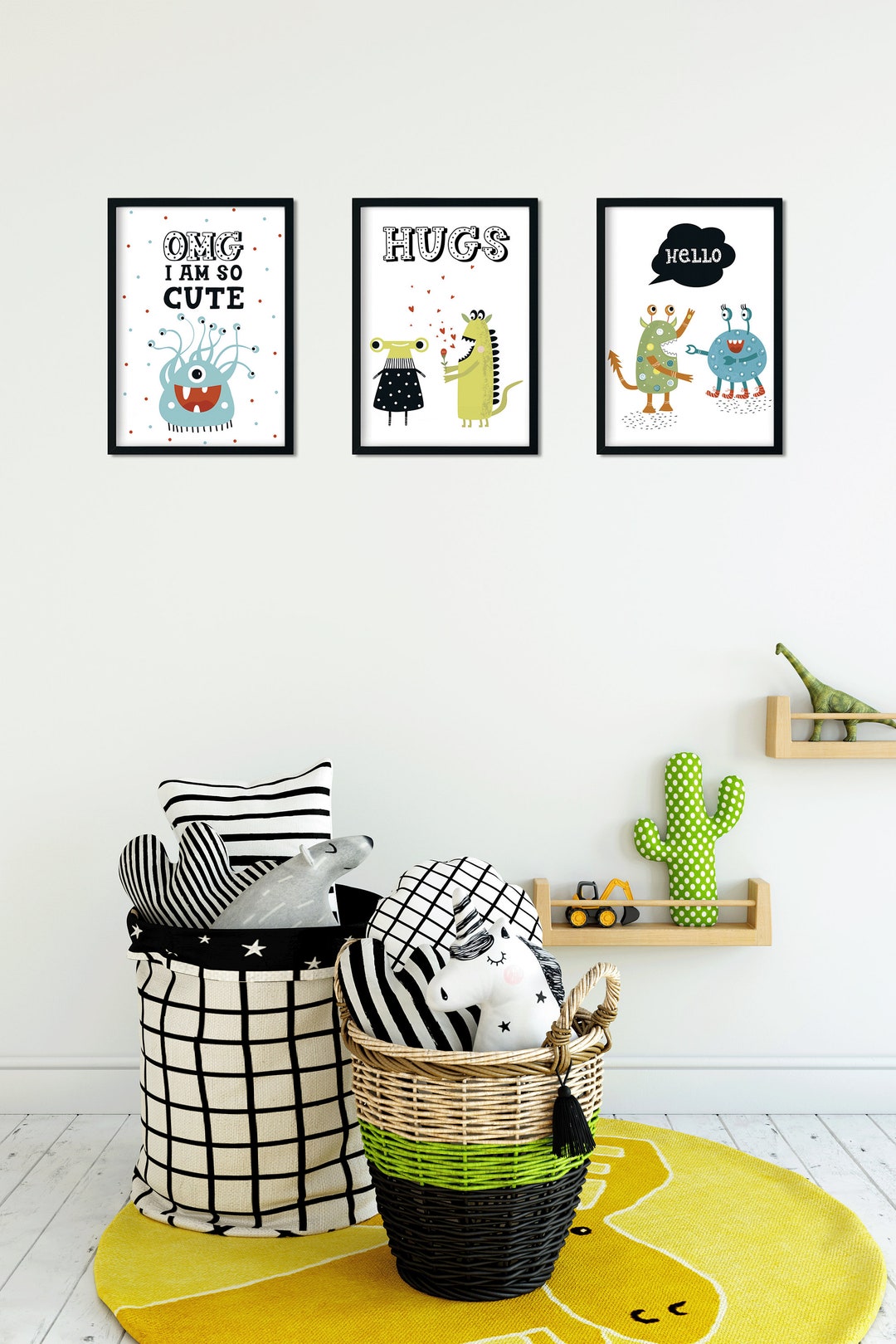 Love Monsters, 3 Posters, A4 / Poster Baby Room / Cozy / Cute - Etsy