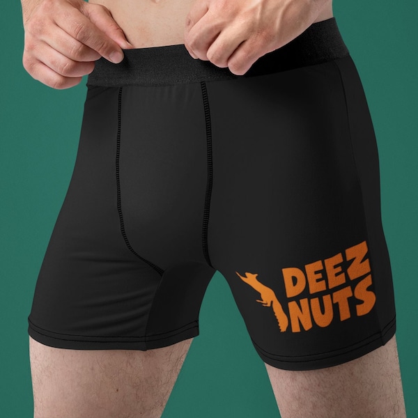 Deez Nuts Men's Underwear for Husband, Boyfriend, Bachelor Party, Valentine's Day, Gag Gift