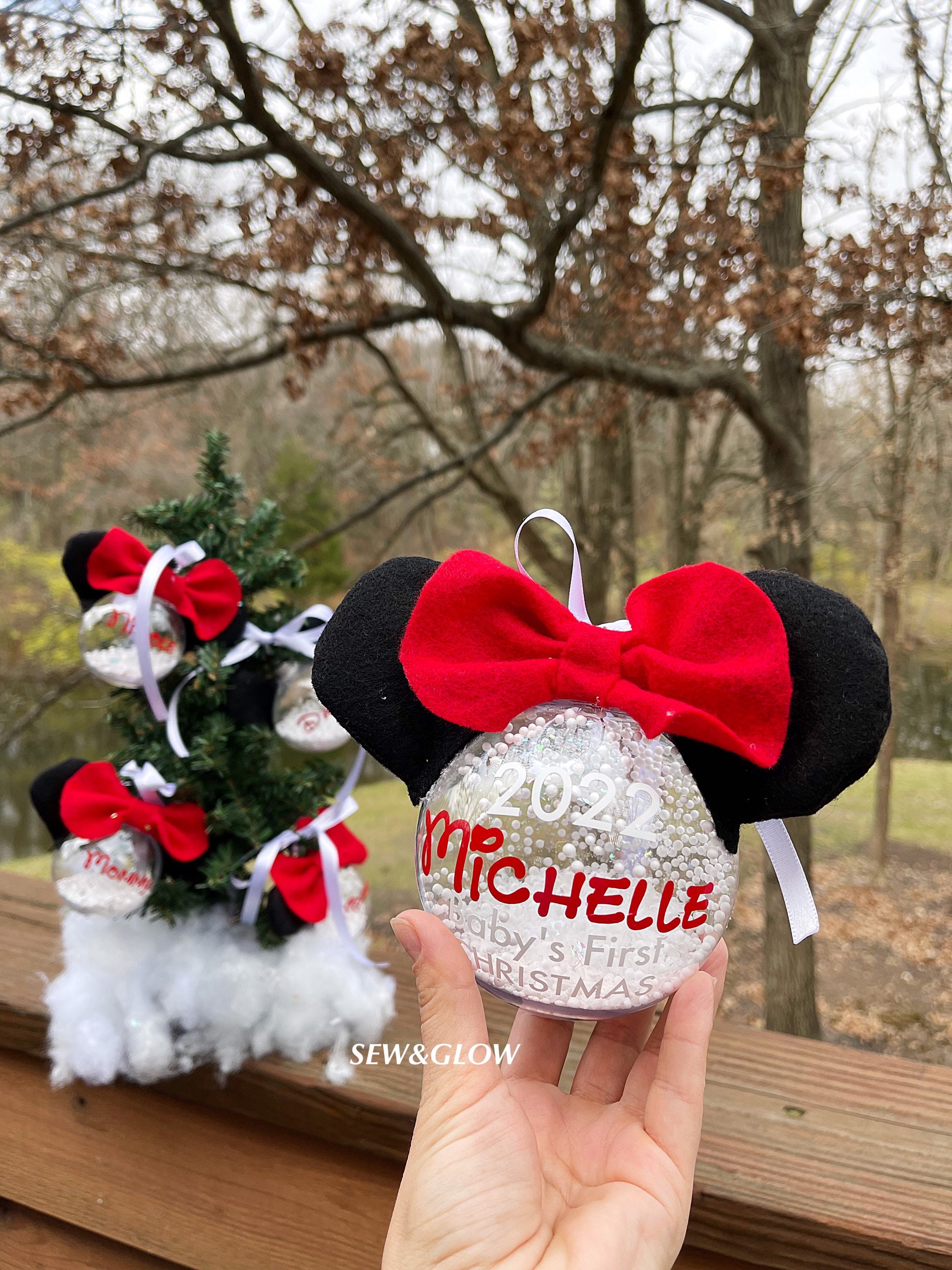 Disney Christmas Tree Decorations / Minnie and Mickey Mouse Christmas