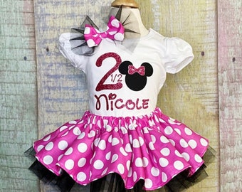 Minnie mouse birthday dress for 2 year clearance old