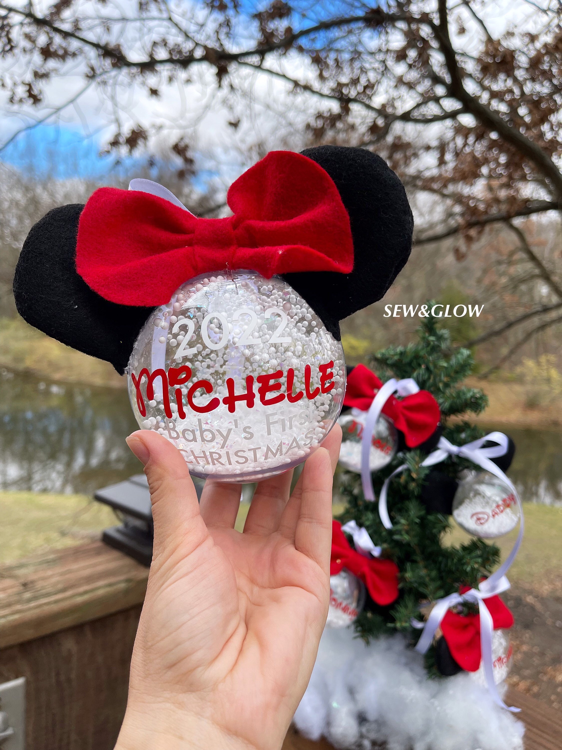 Disney Christmas Tree Decorations / Minnie and Mickey Mouse Christmas