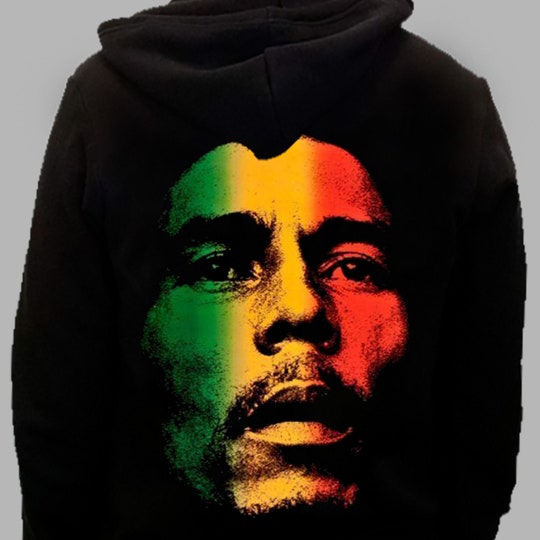 New DTG printed Hoodie BOB MARLEY