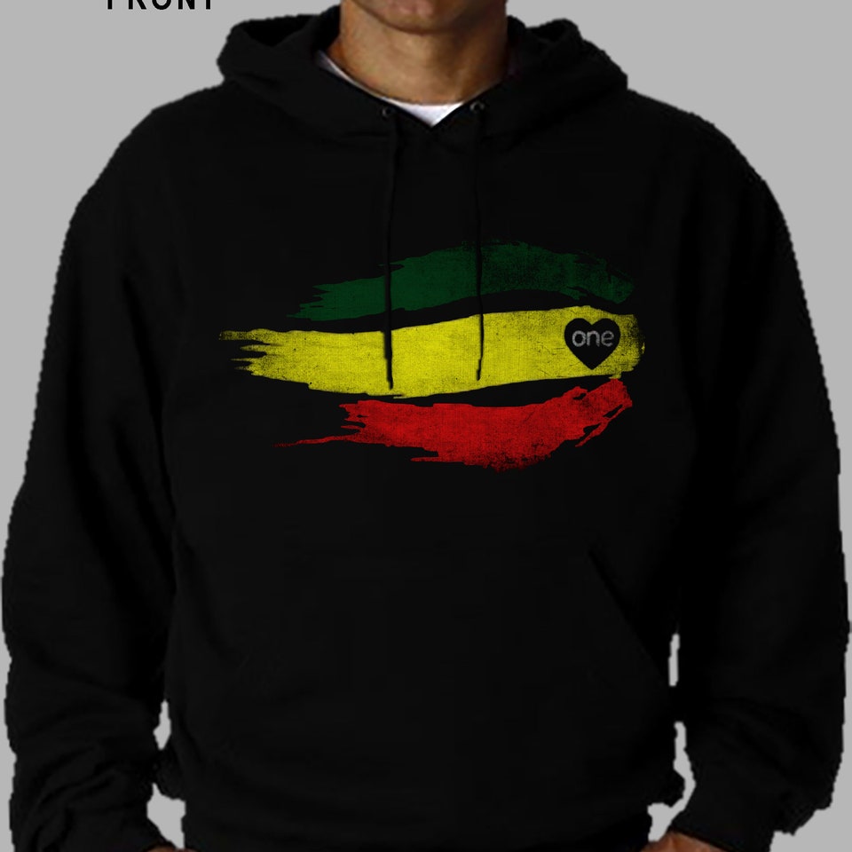 New DTG printed Hoodie BOB MARLEY