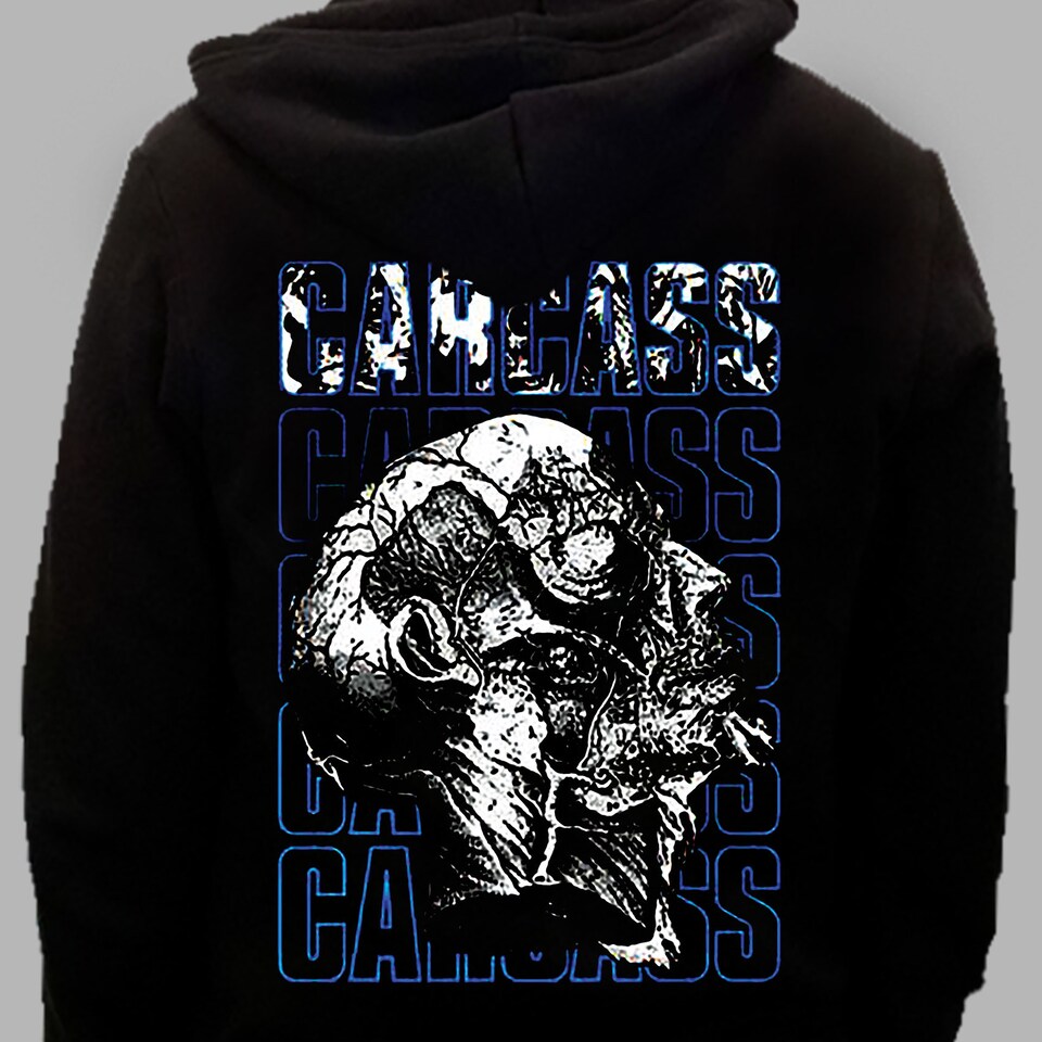 New DTG printed Hoodie CARCASS