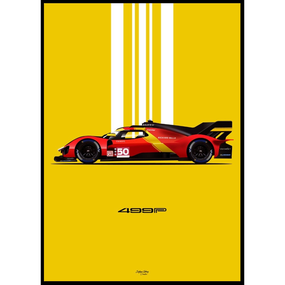 Ferrari 499P HYPER CAR Poster A2/A3