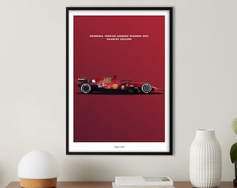 Scuderia Ferrari F1 2021 Affiche | Charles Leclerc | Carlos Sainz | F1 Impressions 2021