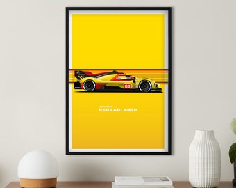 Hypercar AF Corse Le Mans | Impressions WEC | Affiches Le Mans | Affiches Ferrari