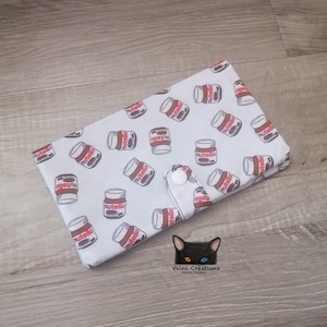Grand Porte feuille, Porte Cartes, Grand Portefeuille, Porte feuille déjeuner, Porte Cartes, tissu, coton 100%, fait à la main, handmade