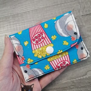 Petit Porte feuille, Porte Cartes, Petite Pochette, Pochette Soccer, Porte Cartes d'affaires, tissu, coton 100%, fait à la main, handmade
