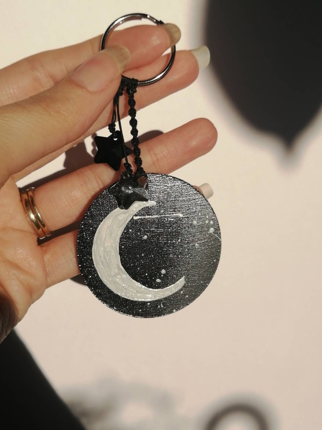 Porte clés – Fleurs – Lune, créations québécoises