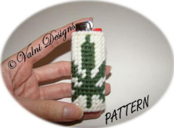 Plastic Canvas Pattern, Plastic Canvas, Pattern, Lighter Case, Lighter  Cover, Pot Leaf, Pot Leaves, PDF file
