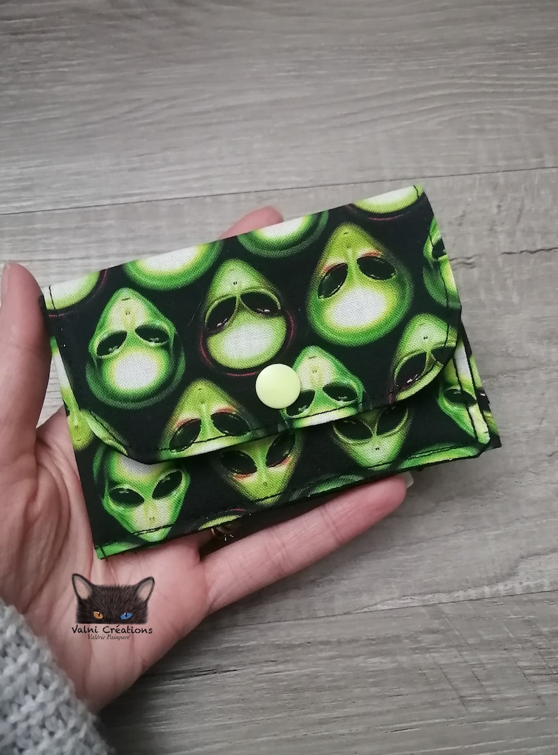 Small Wallet, Small Card Holder, Small Pouch, Alien Pouch, UFO ...