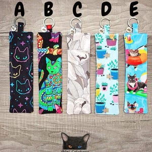 Pen holder lanyard, pencil holder, pen holder, nurse, educator, pouch, Cat,  100% cotton, office accessory, handmade, made in Quebec