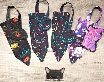 Bookmark, cat, magic, dragon, cat bookmark, dragon bookmark, magic potion, 100% cotton, Handmade
