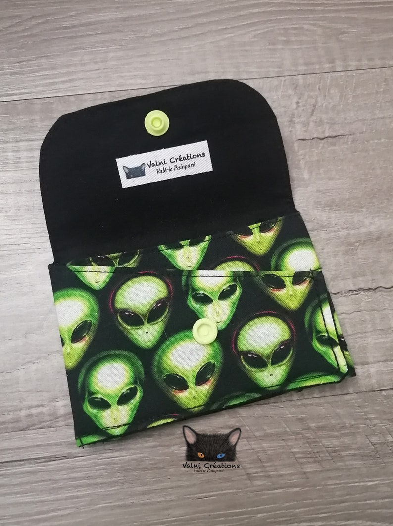 Small Wallet, Small Card Holder, Small Pouch, Alien Pouch, UFO ...