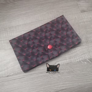 Grand Porte feuille, Porte Cartes, Grand Portefeuille, Porte feuille Dragon, Porte Cartes, tissu, coton 100%, fait à la main, handmade