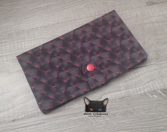Big Wallet, Card Holder, Big Card Holder, Dragon Wallet, Fantasy wallet, Dragon card holder, Fabric, Tissu, 100% cotton, handmade