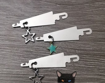Needle Threader, PACK OF 3, sew supplies, cross stitch, stainless steel, supplies, stars, valni