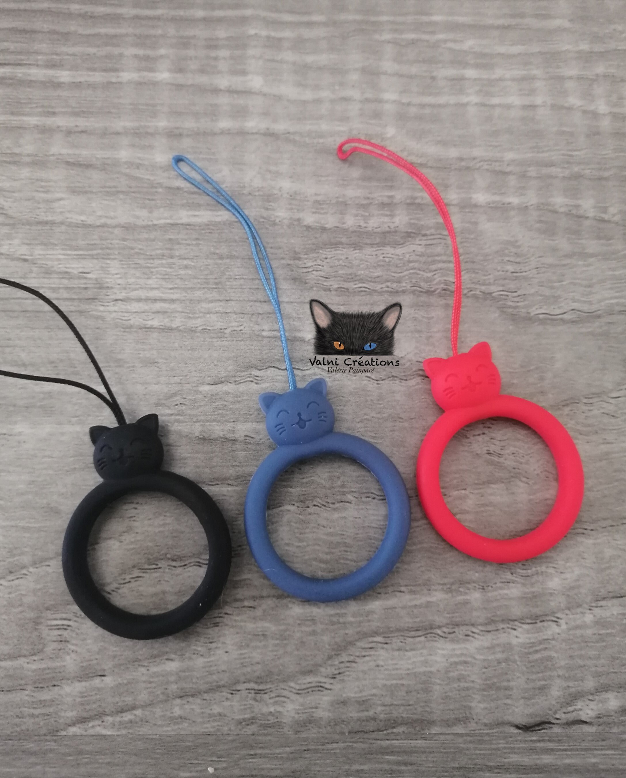 CATさま専用Phone Strap by Aurélie Mathigot 1 Cell Phone Strap, 1 Cellphone Strap, Cat, Cat, Silicone