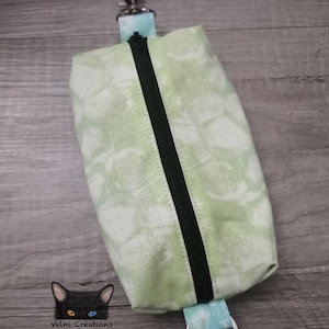 Pouch, small makeup bag, tote, zipped pouch, medicine bag, fabric pouch, 100% cotton, keyring pouch, Nature pouch,  pouch, Nature, Handmade