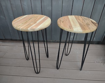 Handcrafted Teak End Tables