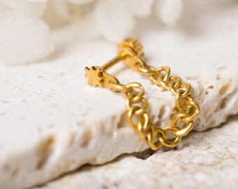 24k Solid Gold Chain - Etsy Australia
