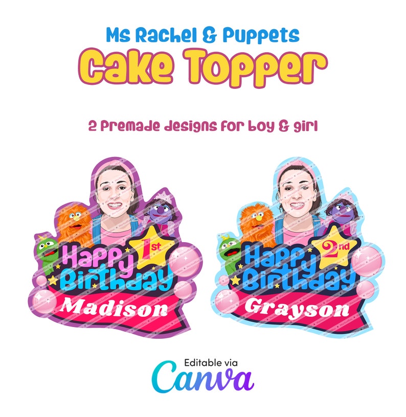Ms Rachel Cake Topper Songs For Littles Digital Printable - Etsy.de