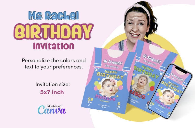 Ms Rachel Birthday Bundle Pack for Girl, Songs for Littles Birthday ...