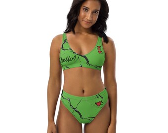 High Waist Bikini - Etsy Australia