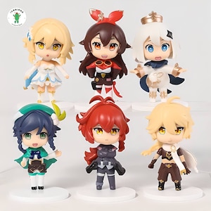 Jeu de figurines d’anime 6 pcs, figurine d’action jeu vidéo anime, cadeau pour fan d’anime
