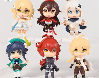 Anime Game Figure set 6 pcs, Action Figure Video Game Anime, Gift For Anime Fan