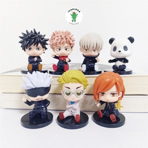 Anime Panda Figure set 7 pcs, Action Figure Anime Panda, Miniature Anime Game