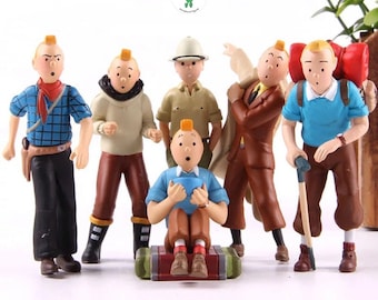 Adventure Figure, Miniature Adventure Figure set 6 pcs, Action Figure Backpacker,Topper Cake Figure Backpacker