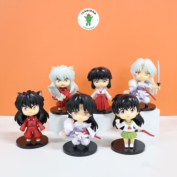 Figura en miniatura Anime Cute set 6 piezas, Figura de acción Mujer, Tablero Miniatura Anime