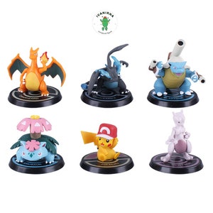 Anime Game Figure set 6 pcs, Action Figure Video Game Anime, Dashboard Miniature Anime