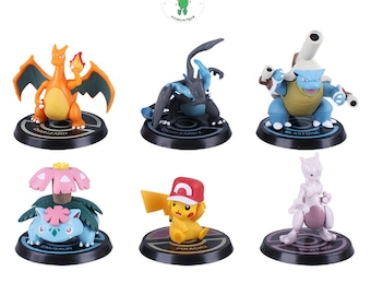 Anime Game Figure set 6 pcs, Action Figure Video Game Anime, Dashboard Miniature Anime