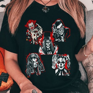 HHN 2023, horror de Halloween, verdadero icono de Halloween, Jack, Chance, camiseta de noches de terror, camiseta universal de Halloween, iconos de casas embrujadas