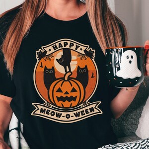Halloween Black Cat ,moon tshirt ,halloween cat shirt ,fall shirt ,spell book, witchy shirt ,mystical shirt, halloween gift,halloween tshirt