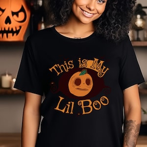 HHN 2024, My lil Boo Tshirt, universal horror, universal orlando horror, scare universal, pumpkin tshirt