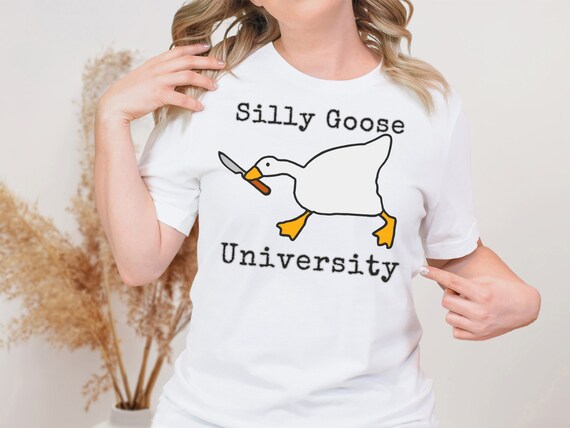 Silly Goose Knife Shirt, Weirdcore Tee, Gen Z Shirt, Funny