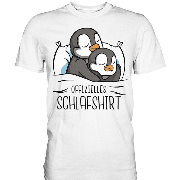 Offizielles Schlafshirt Pinguin Schlafanzug Penguin T-Shirt - Premium Shirt