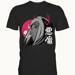 Demon Anime Girl T-Shirt | Devil Japanese Manga Waifu Otaku Kawaii Gift