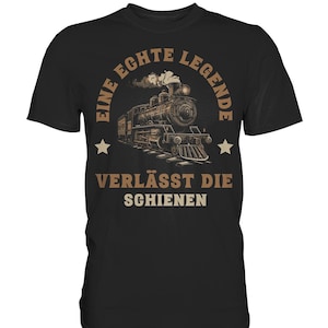 A real legend leaves the tracks pension train driver railway retirement gift - Premium Shirt