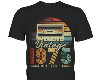 1975 Geboren Jahrgang 75 Herren Damen Geburtstag Geschenk - Premium Shirt