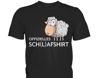 Offizielles Schlafshirt Schaf Pyjama Schäfchen Schlafanzug Nachthemd Premium T-Shirt