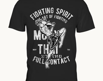 Muay Thai Fighter T-Shirt | MMA Kampfsport Boxen Kämpfer Kickboxen Geschenk UFC