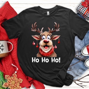 Christmas T-Shirt | Funny Reindeer Shirt | Gift Idea Men Women Christmas Reindeer Xmas