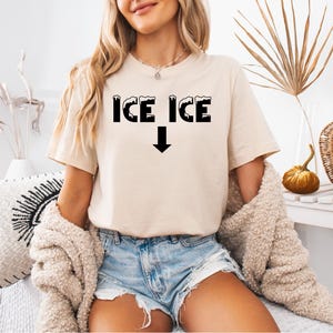 Koszulka dziecięca Ice Ice | Koszula z ogłoszeniem ciąży | Koszulka Przyszła Mama | Prezent dla przyszłych mam | Pomysł na prezent na baby shower